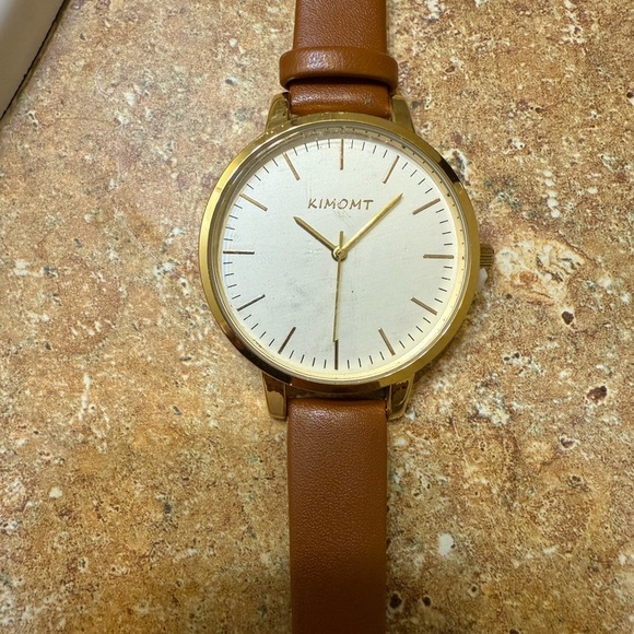 Kimomt Gold and Brown Watch - Picture 1 of 4